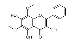 3,5,7-三羟基-6,8-二甲氧基-2-苯基-4H-苯并吡喃-4-酮 结构式
