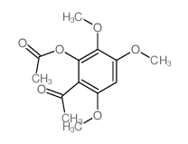 1-(2-乙酰氧基-3,4,6-三甲氧基苯基)乙酮 结构式