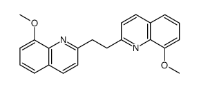 Quinoline, 2,2'-(1,2-ethanediyl)bis[8-methoxy- 结构式
