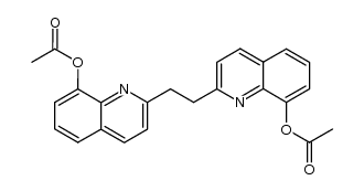 2,2'-(1,2-亚乙基)双(8-喹啉酚) 二乙酸酯 结构式