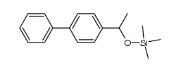 1,1'-Biphenyl, 4-[1-[(trimethylsilyl)oxy]ethyl]- 结构式