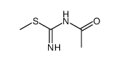 Carbamimidothioic acid, N-acetyl-, methyl ester 结构式
