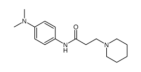1-Piperidinepropanamide, N-[4-(dimethylamino)phenyl]- 结构式