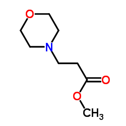 4-吗啉丙酸甲酯 结构式