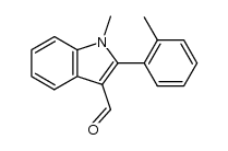 1-甲基-2-(2-甲基苯基)-1H-吲哚-3-甲醛 结构式
