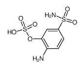4-氨基-3-(磺酰氧基)苯磺酰胺 结构式