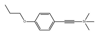 1-丙氧基-4-[2-(三甲基硅基)乙炔基]苯 结构式