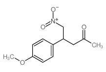 4-(4-甲氧基苯基)-5-硝基-2-戊酮 结构式