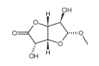 甲基-D-呋喃葡萄糖醛酸γ-内酯 结构式