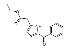 5-苯甲酰基-1H-吡咯-2-乙酸乙酯 结构式