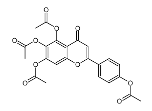 四乙酰基野黄芩素 结构式