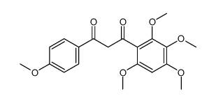 1-(4-甲氧基苯基)-3-(2,3,4,6-四甲氧基苯基)-1,3-丙二酮 结构式