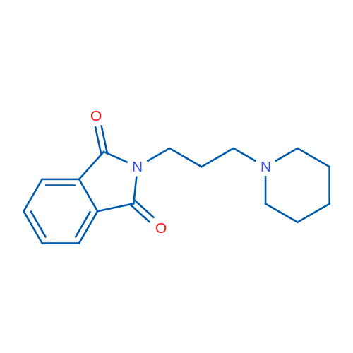 2-(3-(哌啶-1-基)丙基)异二氢吲哚-1,3-二酮 结构式