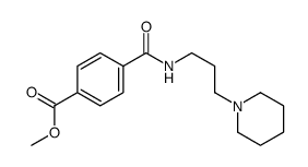4-(3-(哌啶-1-基)丙基氨基甲酰)苯甲酸甲酯 结构式