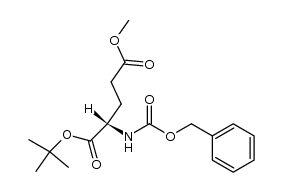 N-苄氧羰基-L-谷氨酸-5-甲酯-1-叔丁酯 结构式