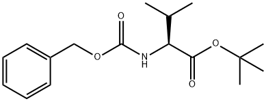 N-苄氧羰基-L-缬氨酸叔丁酯 结构式