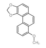 8-甲氧基菲并[3,4-d]-1,3-二氧杂环戊烯 结构式