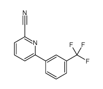 6-[3-(三氟甲基)苯基]-2-吡啶甲腈 结构式
