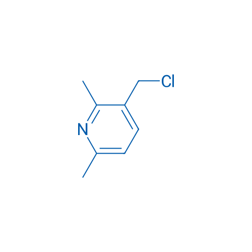 3-(氯甲基)-2,6-二甲基吡啶 结构式