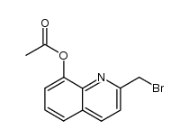2-(溴甲基)喹啉-8-基乙酸酯 结构式