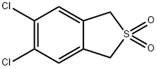 1,3-二氢-5,6-二氯苯并[c]噻吩-S,S-二氧化物 结构式