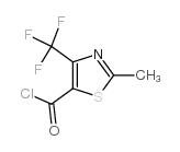 2-甲基-4-(三氟甲基)-1,3-噻唑-5-羰酰氯 结构式