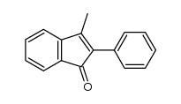 3-甲基-2-苯基-1H-茚-1-酮 结构式