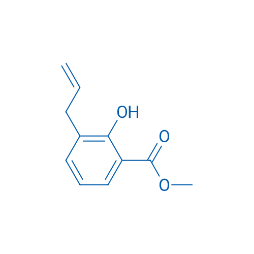 3-烯丙基-2-羟基苯甲酸甲酯 结构式