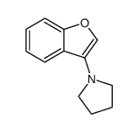Pyrrolidine, 1-(3-benzofuranyl)- 结构式