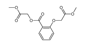 2-(2-甲氧基-2-氧代乙氧基)苯甲酸 2-甲氧基-2-氧代乙酯 结构式