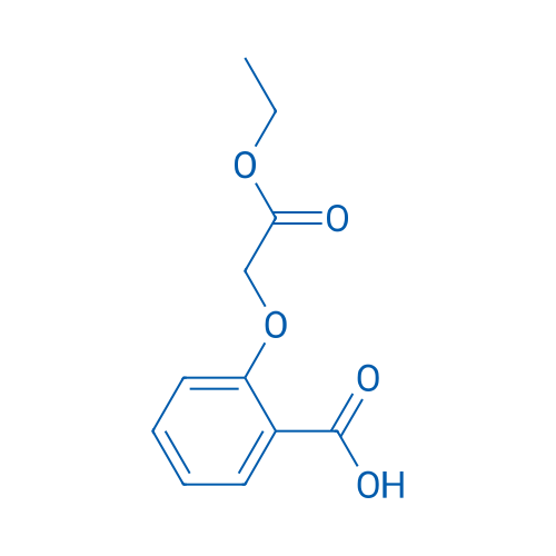 2-(2-乙氧基-2-氧代乙氧基)苯甲酸 结构式
