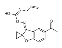 Spiro[benzofuran-2(3H),1'-cyclopropan]-3-one, 5-acetyl-, 3-[O-[(2-propenylamino)carbonyl]oxime], (Z)- (9CI) 结构式