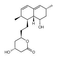 2H-Pyran-2-one, 6-[2-(1,2,6,7,8,8a-hexahydro-8-hydroxy-2,6-dimethyl-1-naphthalenyl)ethyl]tetrahydro-4-hydroxy-, [1S-[1α(4R*,6S*),2α,6β,8β,8aα]]- (9CI) 结构式