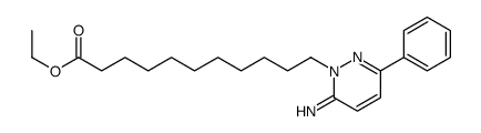 1(6H)-Pyridazineundecanoic acid, 6-imino-3-phenyl-, ethyl ester 结构式