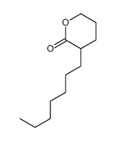 3-heptyltetrahydro-2H-pyran-2-one 结构式