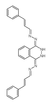 2-Propenal, 3-phenyl-,1,4-phthalazinediyldihydrazone (9CI) 结构式