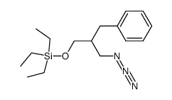 Benzene, [2-(azidomethyl)-3-[(triethylsilyl)oxy]propyl]- 结构式