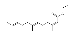 2,6,10-Dodecatrienoic acid, 3,7,11-trimethyl-, ethyl ester, (2Z,6E)- 结构式