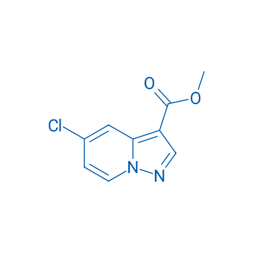 5-氯吡唑并[1,5-a]吡啶-3-羧酸甲酯 结构式