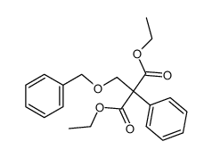 2-苯基-2-[(苄氧基)甲基]丙二酸二乙酯 结构式