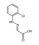 (2E)-2-(2-氯苯基)肼亚基乙酸 结构式