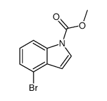 4-溴-1-甲氧羰基吲哚 结构式