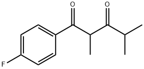 1-(4-氟苯基)-2,4-二甲基-1,3-戊二酮 结构式