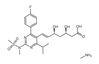 瑞舒伐他汀甲胺盐 结构式