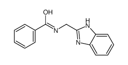 N-(1H-苯并咪唑-2-甲基)-苯甲酰胺 结构式