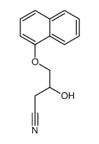 3-hydroxy-4-(1-naphthyloxy)butyronitrile 结构式