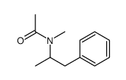 N-甲基-N-(1-苯基丙-2-基)乙酰胺 结构式