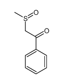 2-(甲基亚磺酰基)苯乙酮 结构式
