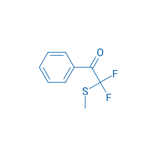 2,2-二氟-2-(甲硫基)-1-苯基乙酮 结构式