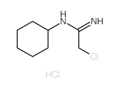 2-chloro-N-cyclohexyl-ethanimidamide 结构式